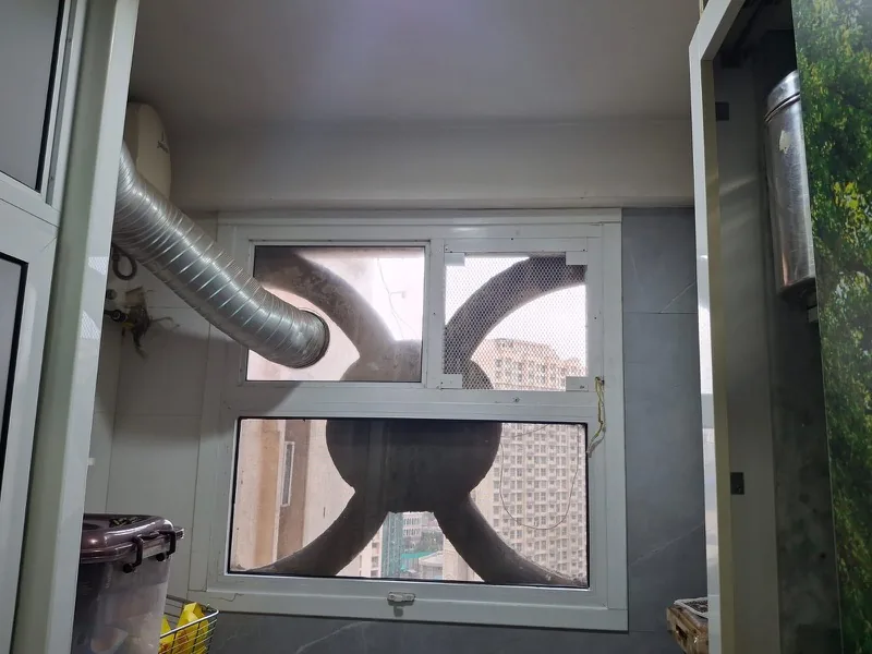Balcony sliding door repair highrise Mumbai by Vishwa Windows