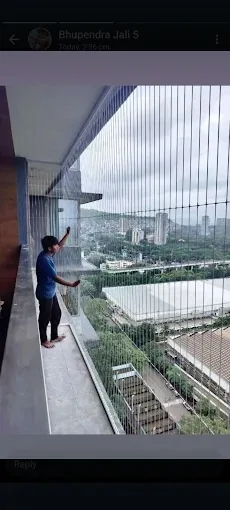 Invisible grill balcony Mumbai by Vishwa Windows