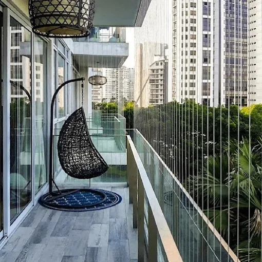 Invisible grill balcony Mumbai by Vishwa Windows